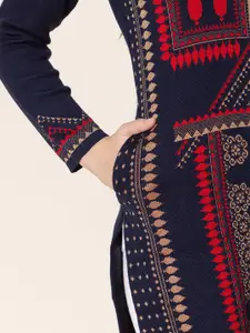 Anouk Ethnic Motifs Printed Regular Straight Jacquard Short Kurti