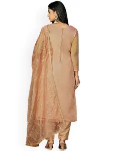 Maroosh Floral Printed Organza Unstitched Dress Material