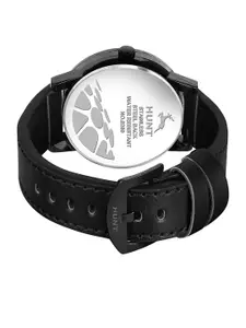 IIK COLLECTION Men Round Dial & Leather Straps Analogue Watch IIK-HUNT-5071M