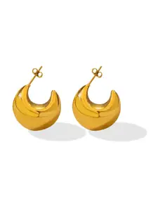 VAGHBHATT Stainless Steel Gold-Plated Classic Studs