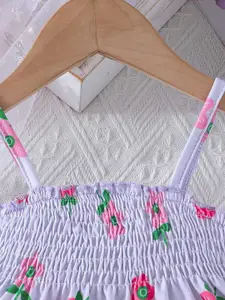 INCLUD Girls Printed Smocked Top with Shorts