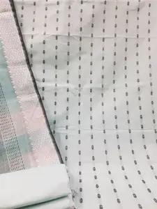 Maroosh Striped Embroidered Unstitched Dress Material