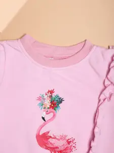 Cutiekins Girls Graphic Printed Pullover Sweatshirt