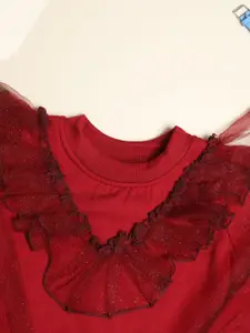 Cutiekins Girls Embellished Long Sleeves Sweatshirt