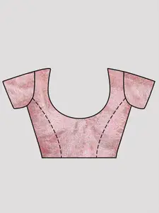 Sangria Embellished Border Shimmer Look Saree