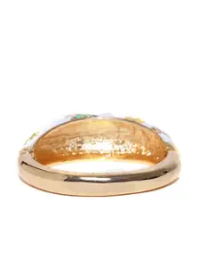 YouBella Gold-Plated Stone Studded Cuff Bracelet