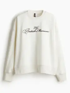 H&M Oversized Printed Sweatshirt