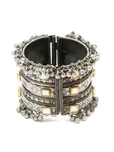 YouBella Silver-Plated Oxidised Bangle-Style Bracelet