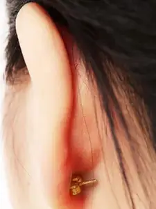 SALTY Contemporary Stone Studded Drop Earrings