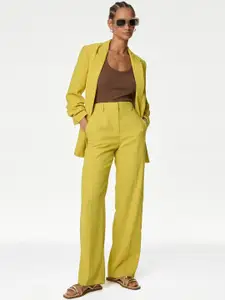 Marks & Spencer Notched Lapel Open Front Blazers