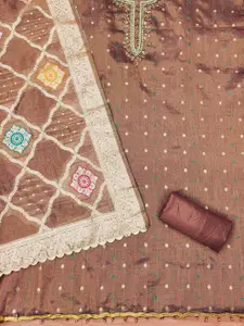 MANVAA Embellished Unstitched Dress Material