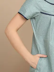 Sweet Dreams Women Printed Maxi Nightdress