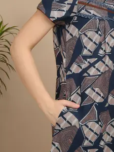 Sweet Dreams Women Printed Maxi Nightdress