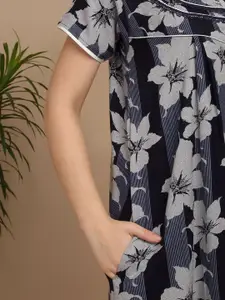 Sweet Dreams Women Printed Maxi Nightdress