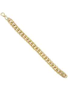 MEMOIR Men 24KT Gold-Plated Thick and Heavy Link Bracelet
