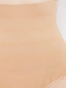 SECRETS BY ZEROKAATA Women Solid Seamless Tummy Tucker Body Shapewear