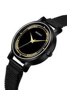 Killer Women Round Dial & Bracelet Style Straps Analogue Watch HOBKL-003-BK-Black
