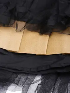 Fabcartz Embroidered Thread Work Semi-Stitched Lehenga & Unstitched Blouse With Dupatta