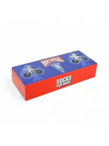 Socksxpress Men Pack Of 2 Patterned Cotton Calf-Length  Socks