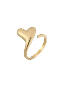 MYKI Gold-Plated Stainless Steel Sublime Adjustable Finger Ring