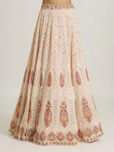 Samyukta Singhania Samyukta Singhani Floral Embroidered Sequinned Ready to Wear Lehenga & Blouse With Dupatta