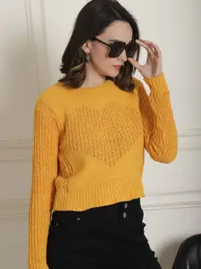 NoBarr Women Round Neck Long Sleeves Pullover Sweaters