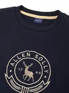 Allen Solly Men Cotton Embroidered Sweatshirt