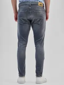 Snitch Men Narrow Skinny Fit Light Fade Stretchable Jeans