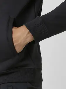 Van Heusen Men Mock Collar Solid Cotton Casual Bomber Jacket