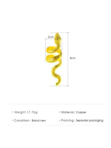 YU FASHIONS Gold Plated Snake Finger Ring