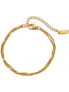 MYKI Gold-Plated Stainless Steel Wraparound Bracelet