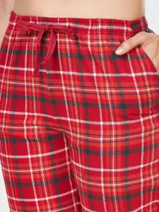 Dreamz by Pantaloons Checked Cotton Mid-Rise Lounge Pants