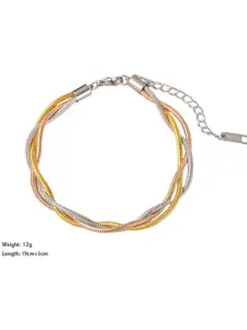 MYKI Gold-Plated Stainless Steel Wraparound Bracelet
