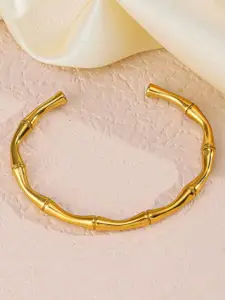 MYKI Gold-Plated Stainless Steel Kada Bracelet