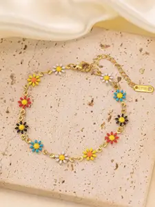 MYKI Gold-Plated Stainless Steel Wraparound Bracelet