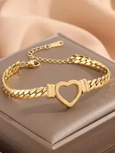 MYKI Gold-Plated Stainless Steel Charm Bracelet