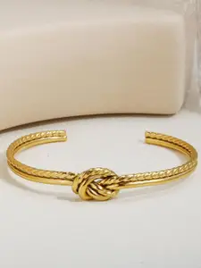 MYKI Gold-Plated Stainless Steel Cuff Bracelet