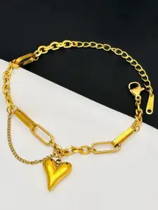 MYKI Gold-Plated Stainless Steel Charm Bracelet