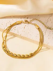 MYKI Gold-Plated Stainless Steel Multistrand Bracelet