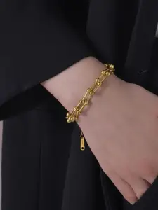 MYKI Gold-Plated Stainless Steel Wraparound Bracelet