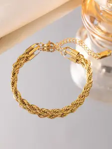 MYKI Gold-Plated Stainless Steel Wraparound Bracelet