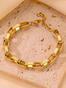 MYKI Gold-Plated Stainless Steel Link Bracelet