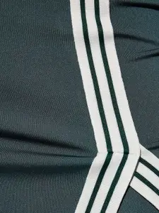 Koton Women Striped Slim Fit High-Rise Shorts