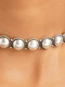 JAYPORE Silver-Plated Beaded Necklace