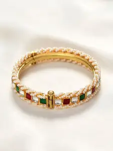 JAYPORE Kundan Stones-Studded Bangle