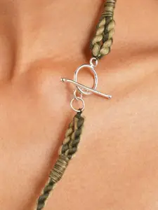 JAYPORE Artificial Beads Studded Layered Necklace