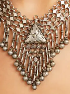 JAYPORE Textured Statement Necklace