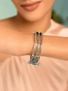 JAYPORE Silver Bangle Style Bracelet
