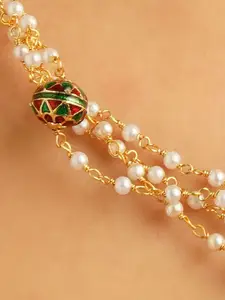 JAYPORE Brass Beaded Necklace