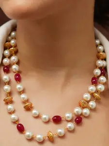 JAYPORE Brass Gold-Plated Necklace